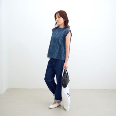 12closet(トゥエルブクローゼット)の【洗える】レースフレンチスリーブ