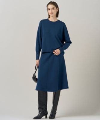 ICB(アイシービー)の【洗える】 シルキーウールダブルフェイス ニット