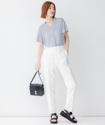 23区　パンツ　トロピカル　2WAY ストレッチ　テーパード 23区 L(ニジュウサンク エル)の【洗える】トロピカル2WAY