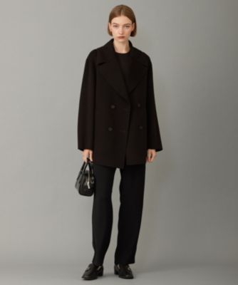 【ラスト1点】iCB ピーコート　ダウンコート ウール　カシミヤ　くびれ　L ICB L(アイシービー エル)のウールリバー Pコート通販 | 集英社
