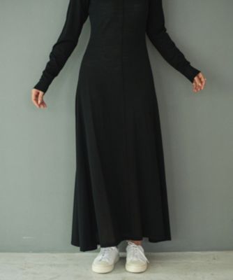 Newans(ハッシュニュアンス)のパーフェクトシルエットニットドレス通販