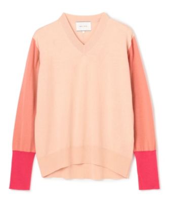 BEIGE, ★BURNET /カラーミックストップス　ベイジ23100円 BEIGE，(ベイジ)の【洗える】BURNET / カラーミックスクルーネック