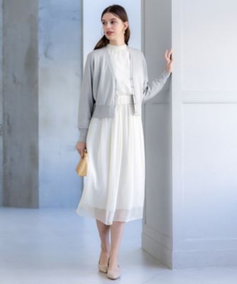 23区 S(ニジュウサンク エス)の【APPLAUDIR】クレープシフォン ドレス