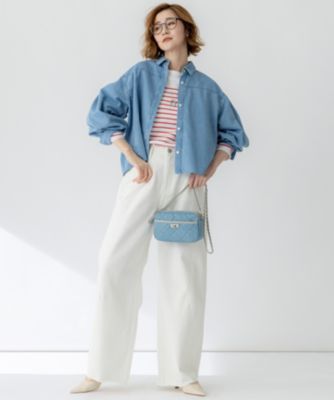 23区(ニジュウサンク)の【Oggi3月号掲載/洗える】ライトダンガリー