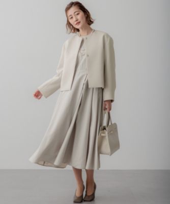 ■タグ付き新品■23区【VERYコラボ】ラスタークロス タックワンピース　36 23区｜【VERYコラボ】ラスタークロス タックワンピース | Rakuten