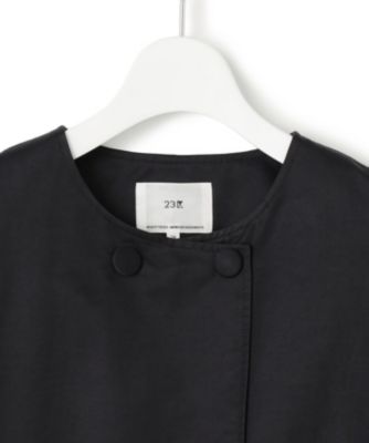 223* 新品 今季 23区 VERYコラボ グロッシーツイル アウター 38 23区(ニジュウサンク)の【VERYコラボ/撥水加工】グロッシー