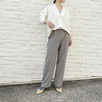 NOLLEY'S(ノーリーズ)のウォッシャブルウール調愛されセミワイドパンツ