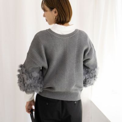 NOLLEY'S(ノーリーズ)の《手洗い可能》2WAYラビットファーニット