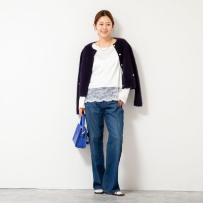 NOLLEY'S(ノーリーズ)のウォッシャブル裾レース2WAYオトナサテン