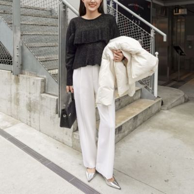 NOLLEY'S(ノーリーズ)の2WAYラメモヘヤラッフルプルオーバー通販