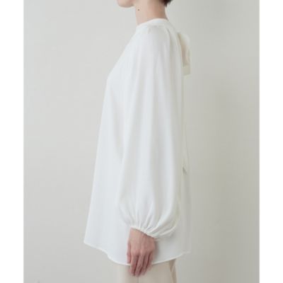 【Whim Gazette】バックリボンブラウス FREEサイズ ホワイト 白 ウィムガゼット Whim Gazette バックリボンブラウス （offwhite