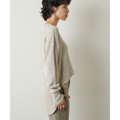 Whim Gazette エルボパッチプルオーバー美品 Whim Gazette(ウィム ガゼット)のエルボパッチプルオーバー通販