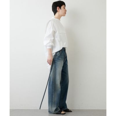 美品✨ Whim Gazette サスペンダーDENIM デニム パンツ 加工 Whim Gazette(ウィム ガゼット)の【GEMINI】サスペンダーデニム