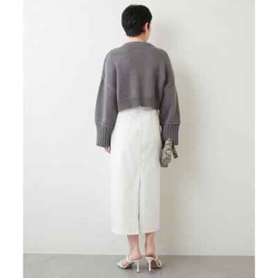 Whim Gazette - 【未使用品】ウィムガゼット THE PAUSE 袖フリルオーバーニット グレー 楽天市場】ウィム ガゼット（レディースファッション）の通販