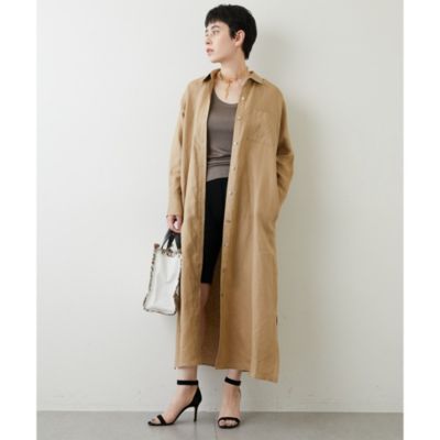 Whim Gazette(ウィム ガゼット)のリネンシャツワンピース通販