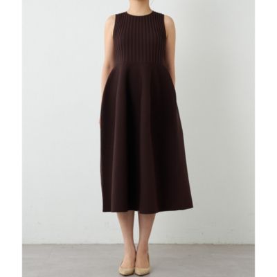 【極美品】ウィムガゼット　リブニットワンピース 極美品】ウィムガゼット リブニットワンピース - メルカリ