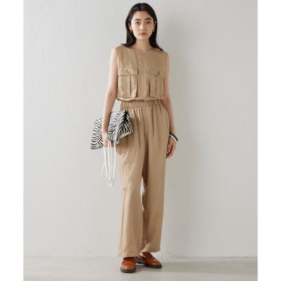 【しんちー】ウィムガゼット　25ss ツイルジャンプスーツ ベージュ しんちー様専用】ウィムガゼット 25ss ツイルジャンプスーツ
