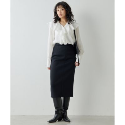 Whim Gazette(ウィム ガゼット)のカスケードフリルブラウス通販