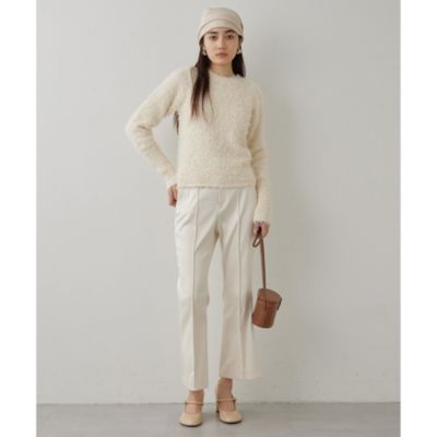 Whim Gazette(ウィム ガゼット) ストレッチサテンフレアパンツ ストレッチサテンフレアパンツ | Whim Gazette(ウィム ガゼット