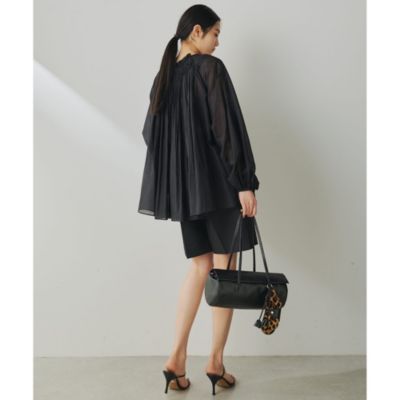 Whim Gazette シルクローンギャザーブラウス シルクローンギャザーブラウス | Whim Gazette(ウィム ガゼット