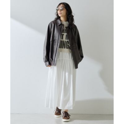 Whim Gazette(ウィム ガゼット)の【GEMINI】レザーブルゾン通販