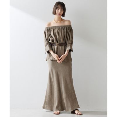 Whim Gazette ツイル顔料染めスカート ツイル顔料染めスカート（スカート）｜Whim Gazette（ウィム