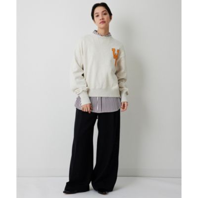 Whim Gazette(ウィム ガゼット)のワンポイントロゴ裏毛プルオーバー