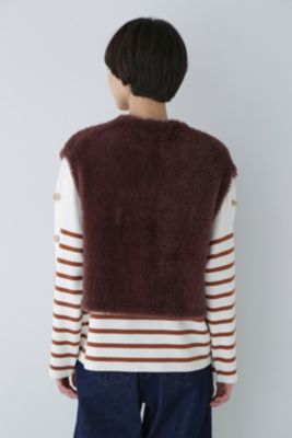human woman(ヒューマン ウーマン)の◇フェイクファーベスト通販