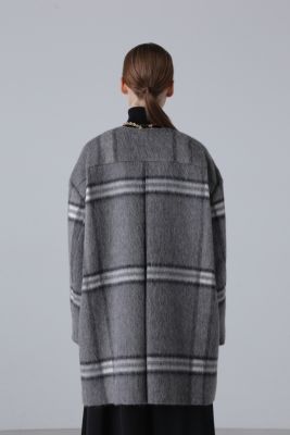 アルパカシャギー　チェックコート 23区｜【一部店舗限定】アルパカシャギーチェック コート