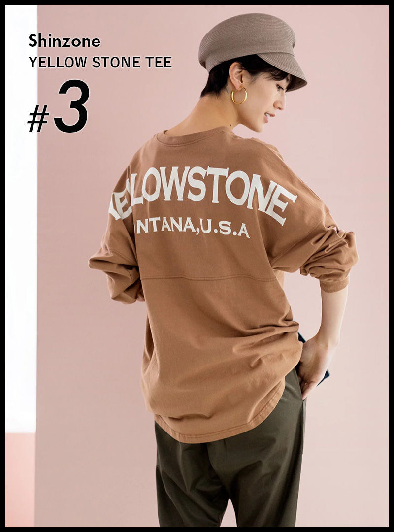 #3 　Shinzone　 YELLOW STONE TEE　