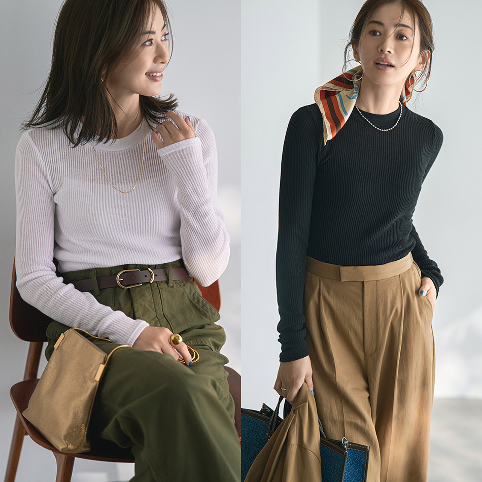 「CaRouseLamBRa」のパックロングTシャツ　Marisol10月号2025年特集