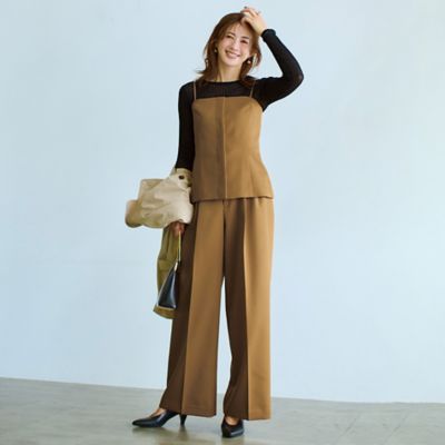 OUR 【LEE別注】【洗える】【接触冷感】涼しくはけるテーパードパンツ OURHOME(アワーホーム)の【LEE別注】【洗える】【速乾】【接触冷