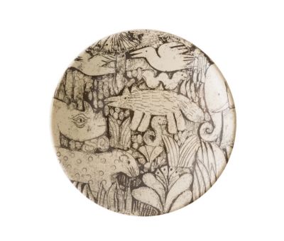 ＜集英社＞ LISA LARSON(リサ ラーソン)/森の動物の絵皿 8寸皿画像