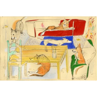 山本容子作(ヤマモトヨウコ サク)の『Lucas－atelier』銅版画 手彩色