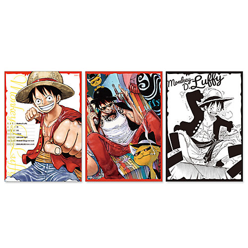 One Piece ワンピース の One Piece モンキー D ルフィ ブロマイド3枚セット Ah2 Opbd通販 集英社 ジャンプキャラクターズストア Happy Plus Store店