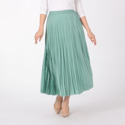 12closet プリーツギャザースカート ロング丈（85cm丈）