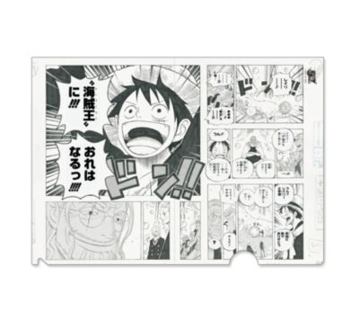 One Piece ワンピース の One Piece 原画風クリアファイル Wj50周年展vol 3 Ah3通販 集英社 ジャンプキャラクターズストア Happy Plus Store店