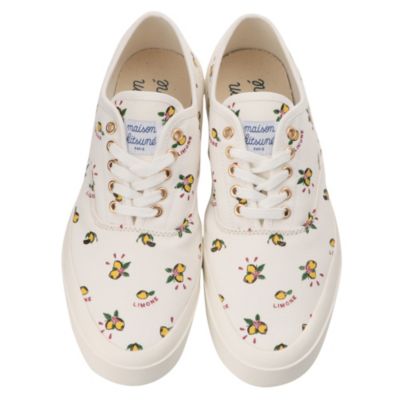 MAISON KITSUNE / ALL－OVER LIMONE LACED SNEAKER