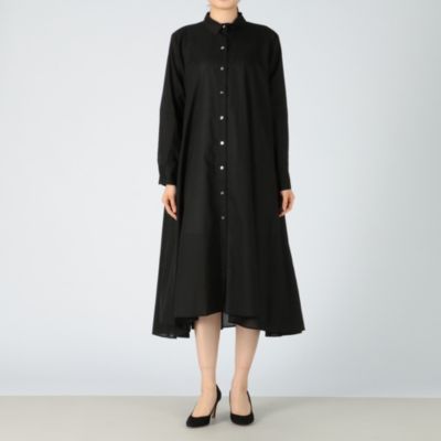 Mizuiro Ind ミズイロインド のフレアロングシャツワンピース通販 Leeマルシェ