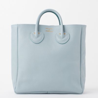 安い日本製220801ヤングアンドオルセン トートバッグ ブラウン レザー EMBOSSED LEATHER TOTE エンボスレザートート その他