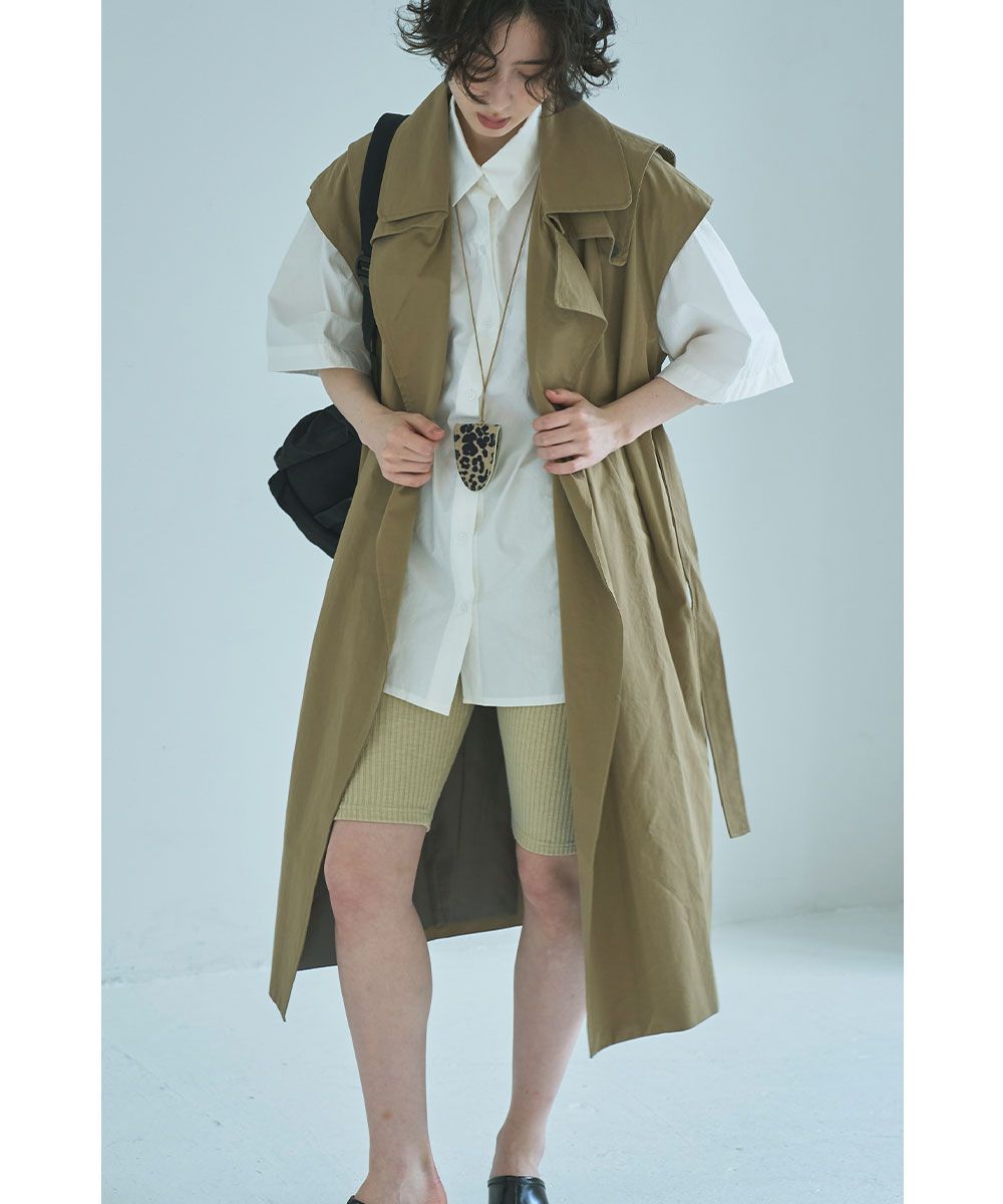 marjour(マージュール)/TRENCH LONG VEST