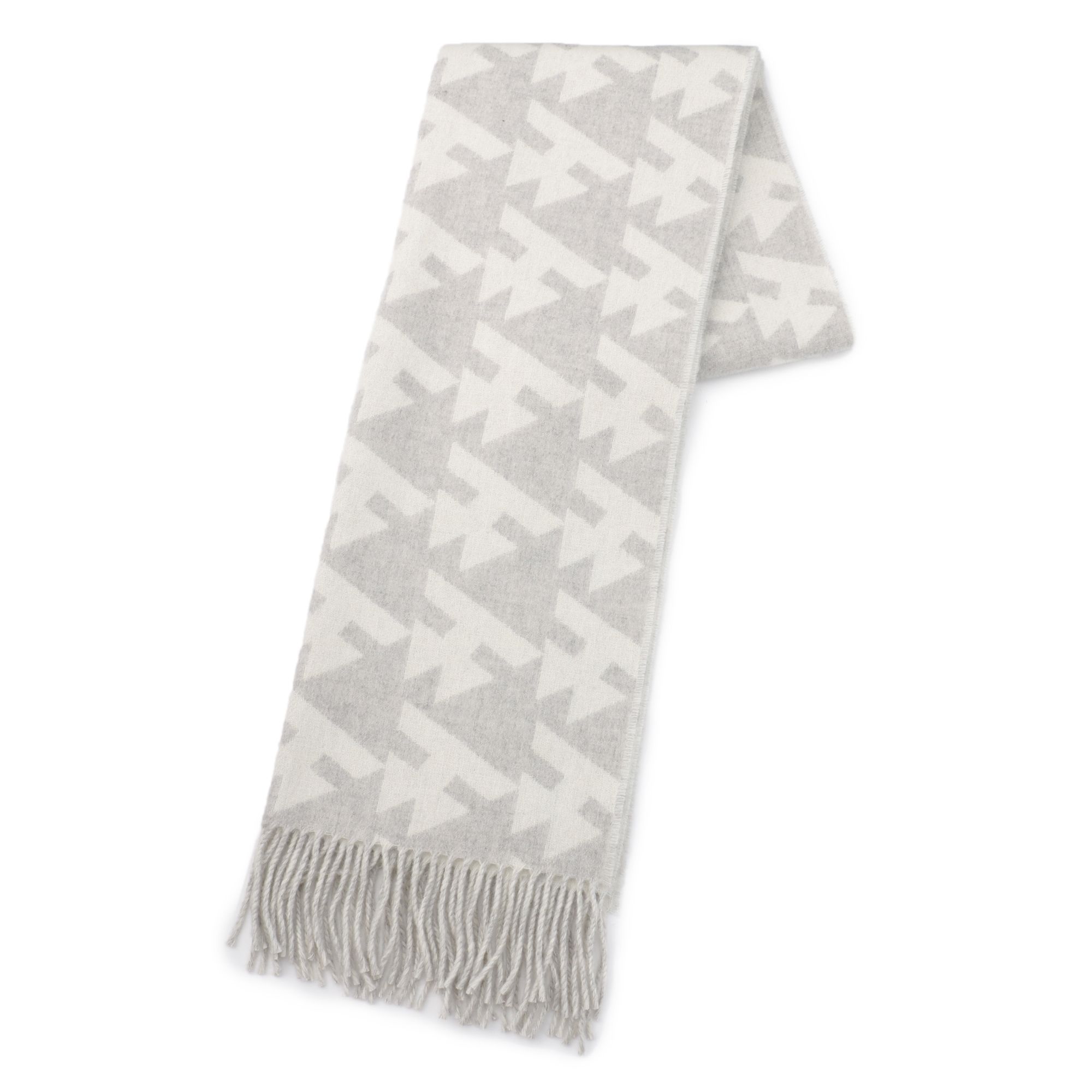 TOM WOOD(トムウッド)/Wood Scarf Dog Tooth Grey