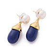 Gold Audrey Azul Earrings