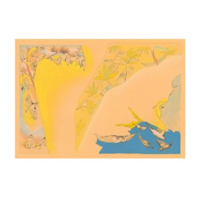 ＜集英社＞ 山本容子作(ヤマモトヨウコ サク)/『春』銅版画、手彩色