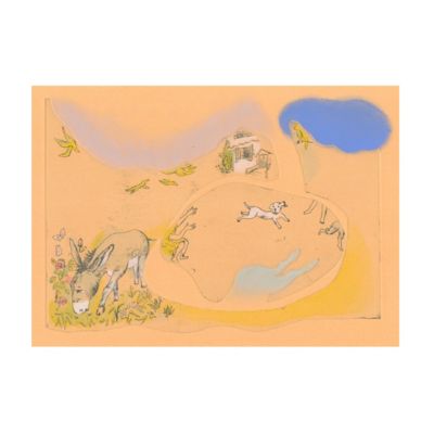 ＜集英社＞ 山本容子作(ヤマモトヨウコ サク)/『カナリアが飛んだ』銅版画、手彩色画像