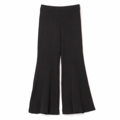 アキラナカ AKIRANAKA CARMELA FLARE KNIT PANTS-eastgate.mk