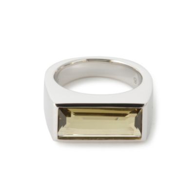 TOM WOOD Peaky Ring Oive Quartz