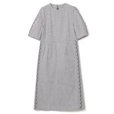 Muveil ミュベール のスカラップチノワンピース通販 Leeマルシェ