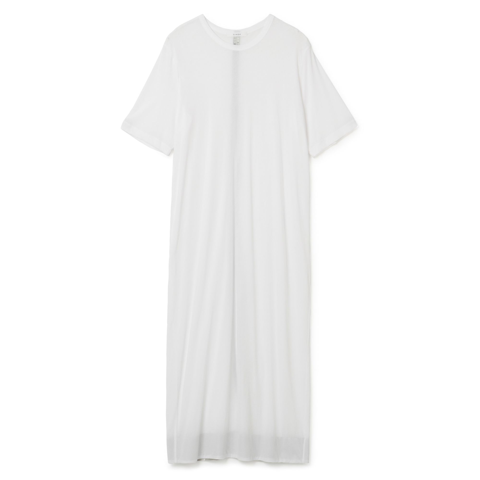 CINOH(チノ)/HARD TWIST JERSEY BACK SLIT LONG T－SHIRT