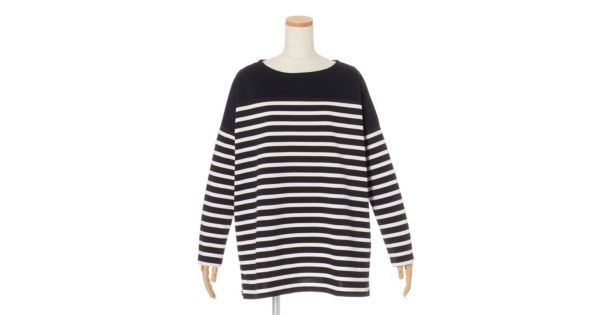 12closet(トゥエルブクローゼット)の【洗える】切替えボーダー 